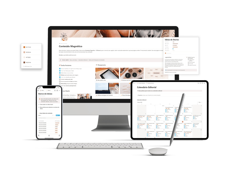 Planner de Conteúdo Estratégico no Notion